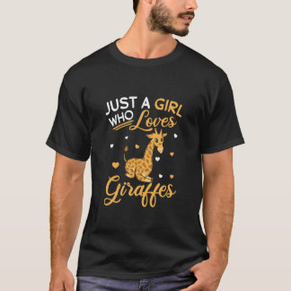 Camiseta Apenas Uma Garota Que Ama Girafas