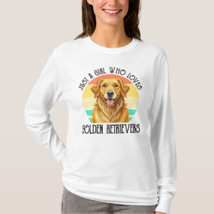 Camiseta Apenas Uma Garota Que Ama Golden Retrievers