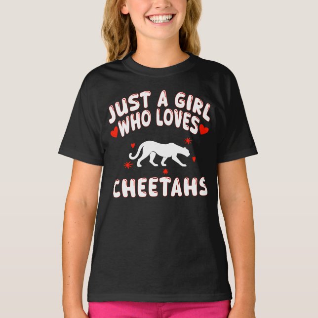 Camiseta Apenas Uma Garota Que Ama Guepardos (Frente)