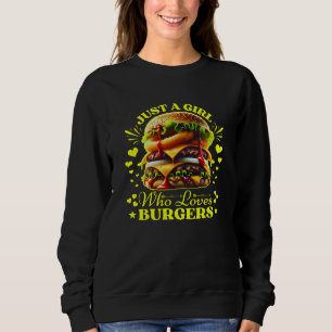 Camiseta apenas uma garota que ama hambúrgueres