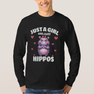 Camiseta Apenas Uma Garota Que Ama Hipopótamos, Amantes de 