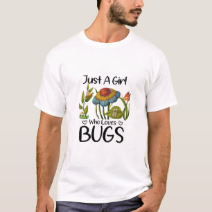 Camiseta Apenas uma garota que ama insetos