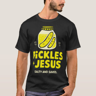 Camiseta Apenas Uma Garota Que Ama Jesus E Picles Cristão 