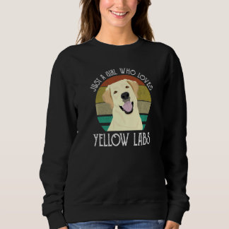 Camiseta Apenas Uma Garota Que Ama Labs Amarelos Labrador F