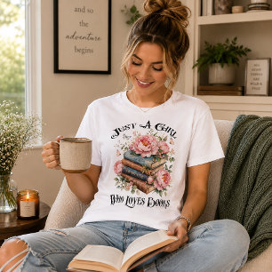 Camiseta Apenas uma Garota que Ama Livros