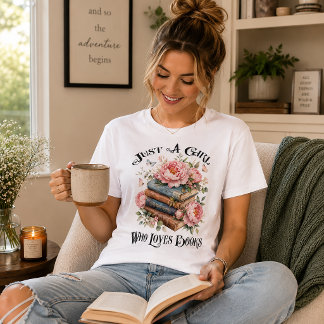 Camiseta Apenas uma Garota que Ama Livros
