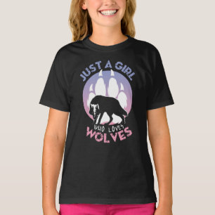 Camiseta Apenas uma garota que ama Lobos