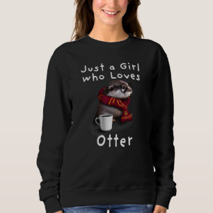 Camiseta Apenas uma Garota que Ama Lontra - Lontra Fofa par