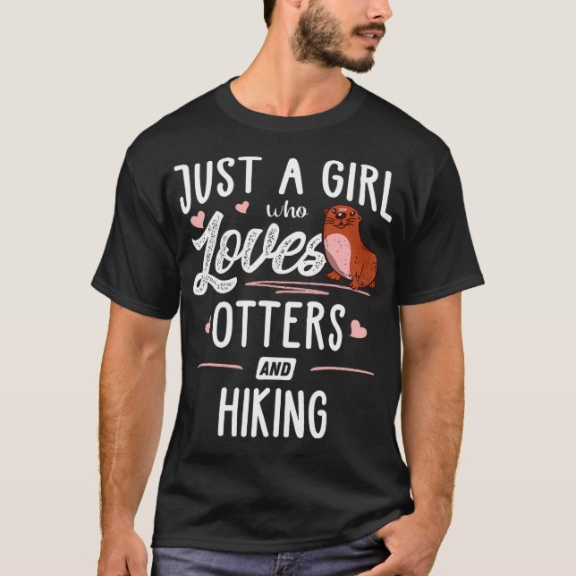 Camiseta Apenas Uma Garota Que Ama Lontras E Presentes De C (Frente)
