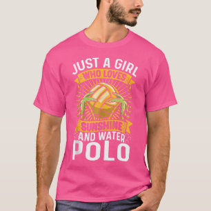Camiseta Apenas Uma Garota Que Ama Luz Solar E Pólo Aquátic