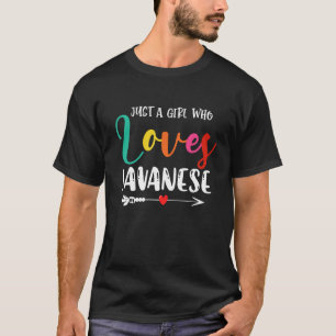 Camiseta Apenas uma garota que ama mãe de gato javanesa