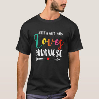Camiseta Apenas uma garota que ama mãe de gato javanesa