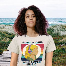 Camiseta Apenas uma garota que ama música