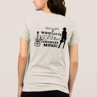 Camiseta Apenas uma garota que ama música country
