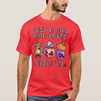 Camiseta Apenas uma garota que ama o chalé Tapioca Kawaii B