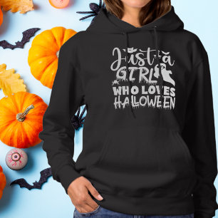 Camiseta Apenas uma Garota que Ama o Halloween Tipografia B