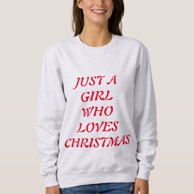 CAMISETA APENAS UMA GAROTA QUE AMA O NATAL (Frente)