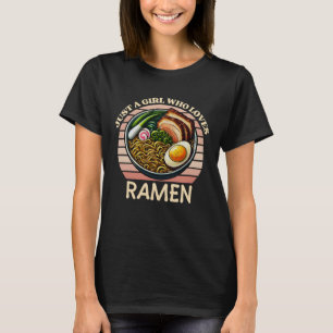 Camiseta apenas uma garota que ama o Rêmen