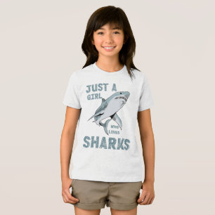 Camiseta Apenas uma garota que ama o Shark Lover