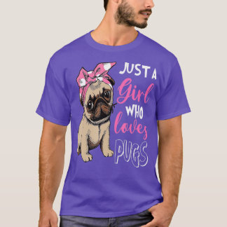 Camiseta Apenas uma garota que ama os presentes do cachorro