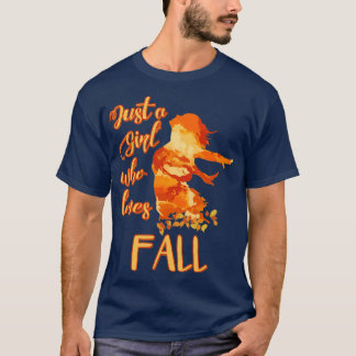 Camiseta Apenas uma garota que ama outono5