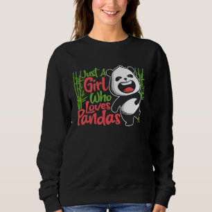 Camiseta Apenas Uma Garota Que Ama Pandas, Amante De Animai