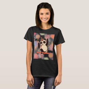Camiseta Apenas uma garota que ama pandas Festa de Natal