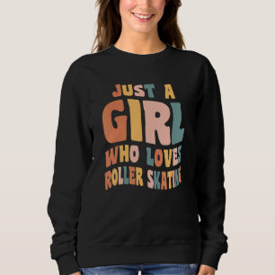 Camiseta Apenas Uma Garota Que Ama Patinação Inline Skater