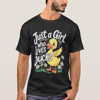 Camiseta Apenas uma Garota que Ama Patos