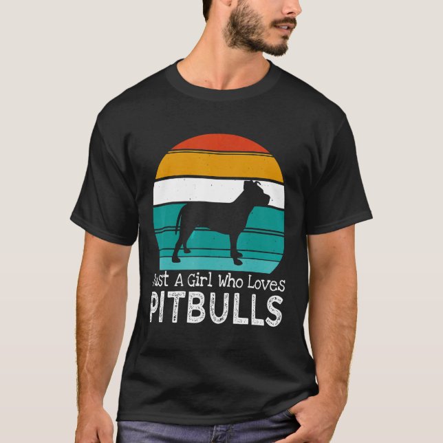 Camiseta Apenas Uma Garota Que Ama Pitbulls (Frente)