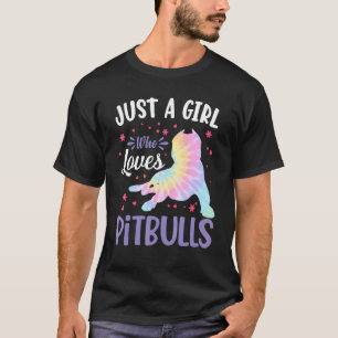 Camiseta Apenas Uma Garota Que Ama Pitbulls Cachorro Fofo