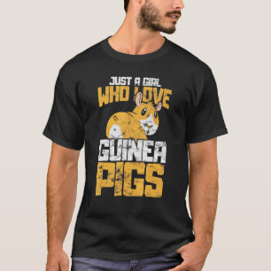 Camiseta Apenas Uma Garota Que Ama Porquinho-da-Índia