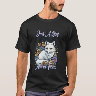 Camiseta Apenas Uma Garota Que Ama Raposas Árticas
