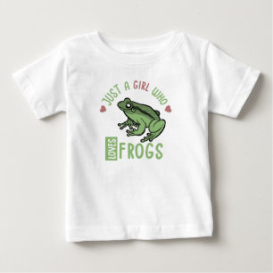 Camiseta Apenas uma garota que ama rãs Presentes para amant