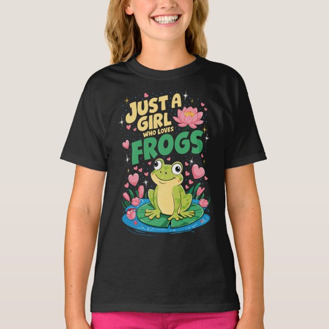 Camiseta Apenas uma garota que ama sapos (Frente)