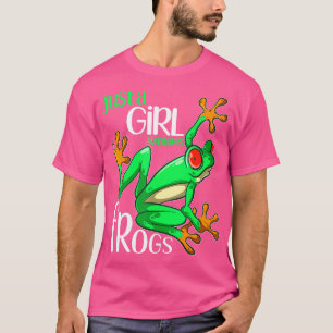 Camiseta Apenas uma garota que ama Sapos presentes para mul