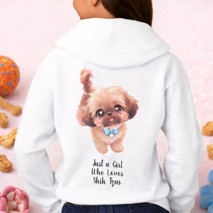 Camiseta Apenas uma Garota que Ama Shih Tzus Amante de Cach