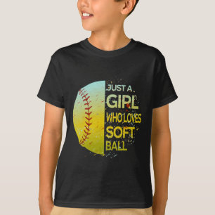 Camiseta Apenas Uma Garota Que Ama Softll - Design Grunge D