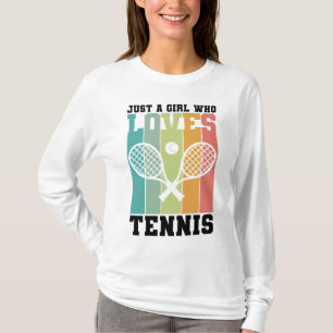 Camiseta Apenas uma garota que ama Tênis Presentes de jog