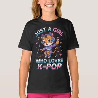 Camiseta Apenas uma Garota que Ama Tigresa do K-Pop