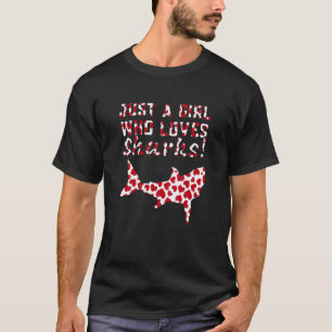 Camiseta Apenas uma garota que ama tubarões, oceanos, galin