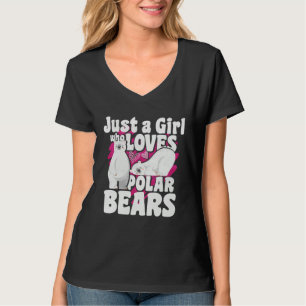 Camiseta Apenas Uma Garota Que Ama Ursos Polares