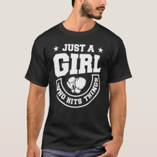 Camiseta Apenas Uma Garota Que Bate em Coisas