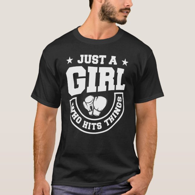 Camiseta Apenas Uma Garota Que Bate em Coisas (Frente)