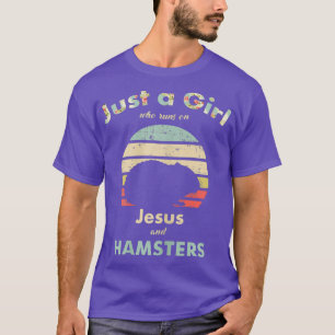 Camiseta Apenas uma garota que corre em Jesus e Hamsters Re