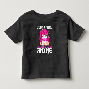 Camiseta Apenas Uma Garota Que Realmente Ama Anime