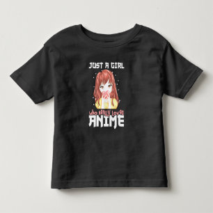 Camiseta Apenas Uma Garota Que Realmente Ama Anime