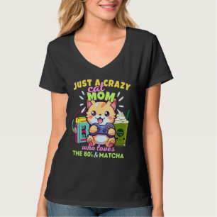 Camiseta Apenas Uma Mãe Gato Louca Que Adora Jogar Ice Matc