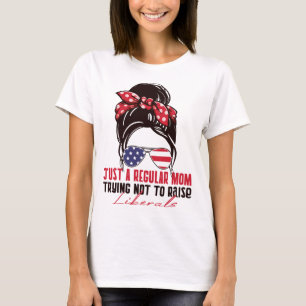 Camiseta Apenas uma mãe normal tentando não levantar libera