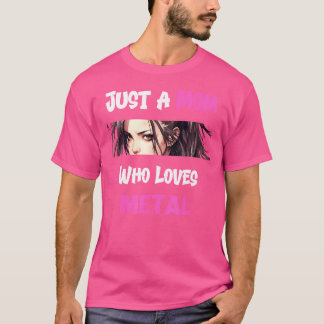 Camiseta Apenas Uma Mãe Que Adora Metal - Mães De Metal Pes